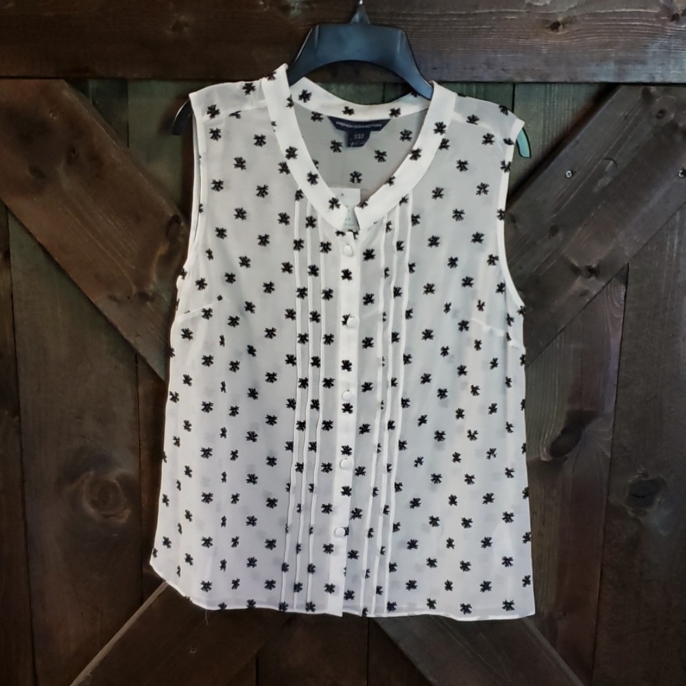 NWT French Connection sleeveless blouse